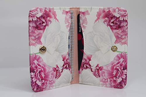 Birth Control Pill Case/Wallet - Flowers- Cute and Discreet 4" x 3"