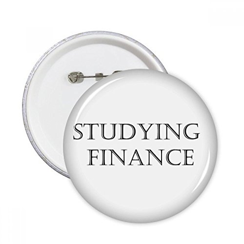 Broche ronde finance petite phrase étude vêtement décoration, lot 5 badges multicolores XXL