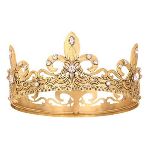 Women Vintage Rhinestones Crowns Bride Queen Wedding Party Elegant Headband