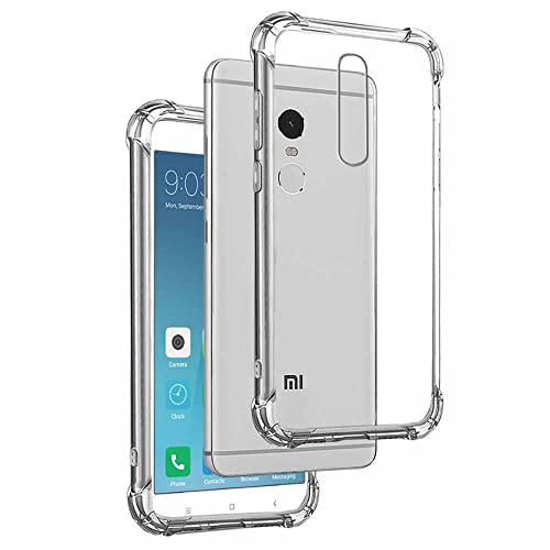 Funda Anti-Shock Gel Transparente para XIAOMI REDMI Note 4, Ultra Fina 0,33mm, Esquinas Reforzadas, Silicona TPU de Alta Resistencia y Flexibilidad