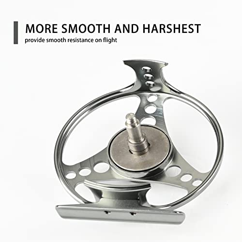 Anatono Fly Reel Large Arbor With Cnc-Machined Aluminum Alloy Body 3/4, 5/6, 7/8, 9/10 Weights (Glossy Tarnish, 3/4 Wt) #TOP3