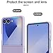 AICase for Samsung Galaxy Z Flip 7 Case Purple, [Minimalist Fit] Ultra-Thin Slim Fit Protective Sturdy Solid PC Phone Cover for Samsung Flip 7 5G