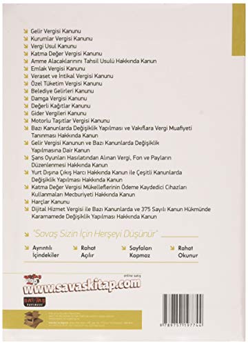 Tüm Vergi Kanunu ve İlgili Kanunlar (Cep Boy): Son Değişikliklerle - 2020