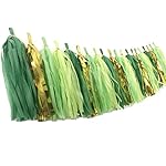 20PCS Green Paper Tassels Garland Banner Table Decor Party Tassels Banner Wedding Birthday Baby Shower Nursery Party Decorations Supplies - Image 3
