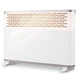 Heizungen Elektro Konvektor Heizung Mit Thermostat, 2000W Energiesparender Mobiler Elektroheizkörper Mit Thermostat, Kippschutz Und Überhitzungsschutz, Mobile Elektroheizung Für Räume