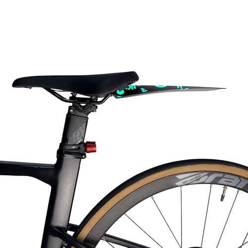 Image of Bike Fender, Tool-Free Rear Fender for Road & Mountain Bikes, Flexible Mud Guard for Back Seat, Stylish Splash Guard for Cycling Enthusiasts (Color 2)