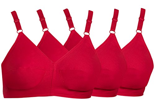 Image of SOUMINIE - U Shaped Back - 100% Cotton Full Figure Bra - Minimizer - Non Padded - Full Coverage Wirefree Seamed Bra