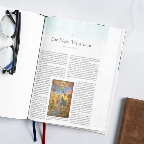 Image of CSB Baker Illustrated Study Bible, Hardcover, Red Letter, Full Color Interior, Study Note Commentary, Articles, Images, Illustrations, Reconstructions, Definitions, Outlines, Maps