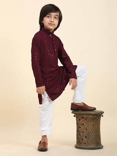 Image of Pro-Ethic Style Developer Boys Cotton Kurta Pajama For Kid's Ethnic Wear | Cotton Kurta Pajama (S-227)