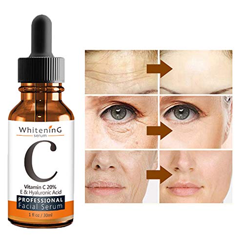 Vitamin C Serum for Face with Hyaluronic Acid & Vitamin E – Brightening, Hydrating & Moisturizing Facial Serum for Radiant, Even-Looking Skin – Lightweight, Non-sticky,1 Fl. Oz - Image 7