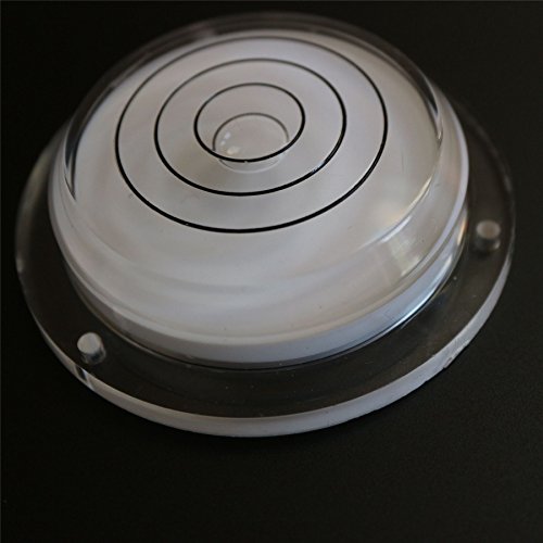 Dosenlibelle Geflanschte Große runde Wasserwaage mit Luftblase - Werkzeug für Uhren, Hobby, Kamera, Plattenspieler und Wohnmobil