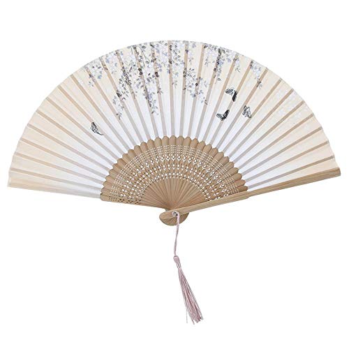 Ventilador decorativo de bambu requintado, ventilador pessoal elegante, portátil para dias quentes d
