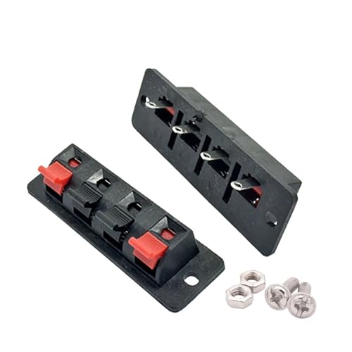 Connecteur de fil de haut-parleur audio bornier prise ressort borne jack