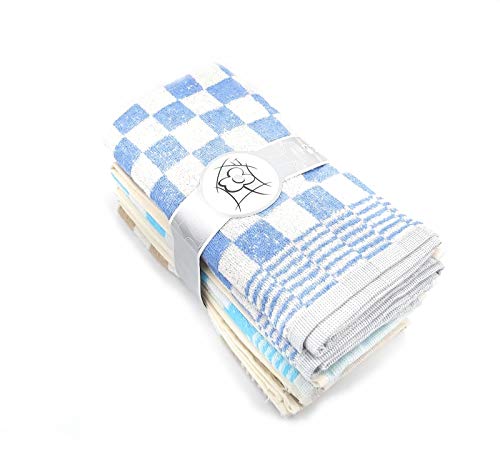 Pack de 6 Paños de Cocina Cereza Multicolor Rizo Algodón 100% Bordado Texturas