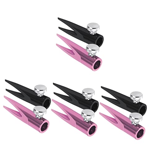 Sacapuntas de lápiz doble para delineador y cejas de minkissy, pack de 8 unidades portátiles