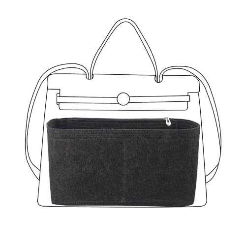 Hermes Birkin 31 Purse Organizer - Felt Insert Bag Organizer for Women - Black