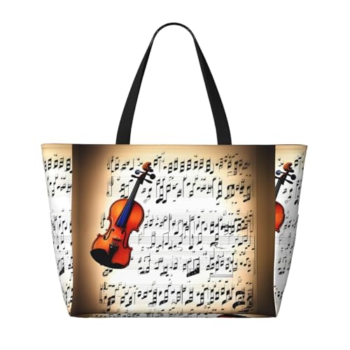 Sac à bandoulière violon imperméable noir pour cours de musique - 3