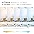 SAMPHON LED Floor Lamp, Eye-Care Bright Reading Light, Touch Dimmable Standing Lamp with 5 Color Temperature & 9 Brightness Levels Floor Lamps for Living Room, Bedroom, Office, Workshop - White