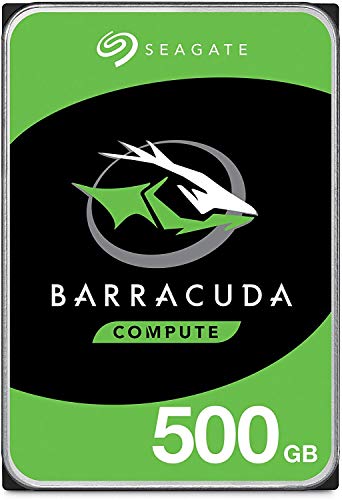 Seagate BarraCuda 500GB Internal Hard Drive HDD  3.5 Inch SATA 6 Gb/s 7200 RPM 32MB Cache for Computer Desktop PC (ST500DM009) (Renewed)
