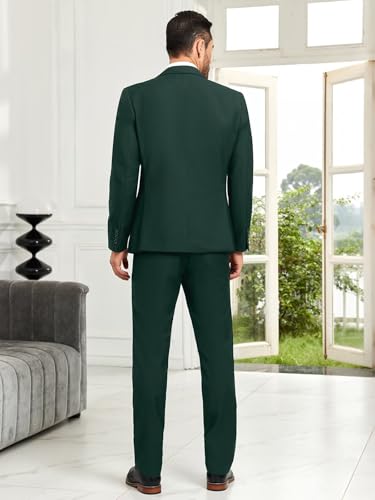 Image of Mens Suit Slim Fit 3 Piece Double Breasted Suit Men Formal Tuxedo Set Casual Wedding Prom Groom Suits