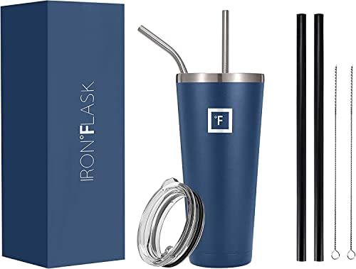 IRON °FLASK Classic Tumbler - 945 ml, Vacuum Insulated Stainless Steel, Hot Cold, Double Walled, Thermo Travel Mug, Water Metal Canteen (Calacatta)