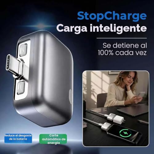 Cargador inteligente para parada de carga y protector de cable usb 2