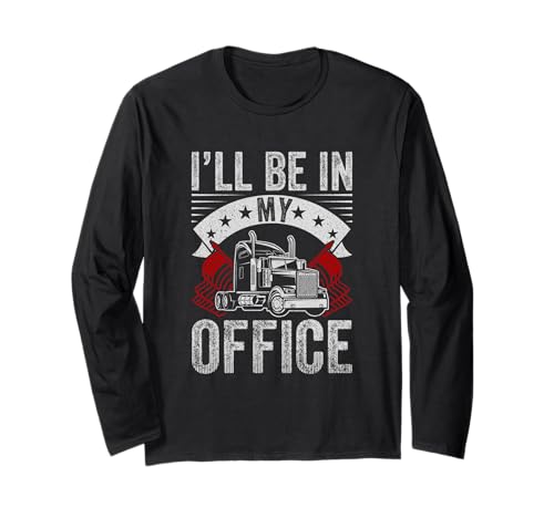 I'll Be In My Office Funny Auto Mechanic Car Man gift Manga Larga