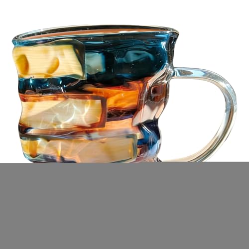 Struttura in vetro affidabile: con materiale in vetro affidabile, questa tazza funziona nel mantenere la consistenza della temperatura delle bevande, offrendo un gusto arricchito e una presa comoda e sicura durante l'uso