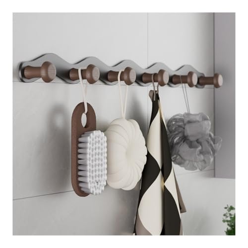 Perchero de Pared de 47cm sin Taladro para la Entrada y Ropa 7