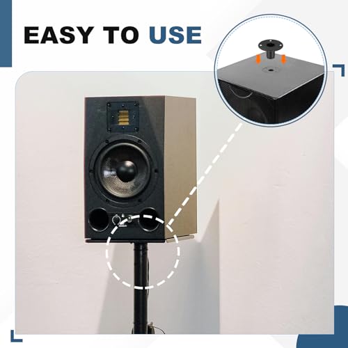 Adaptateur support haut-parleur pour éliminer les vibrations et fixer une enceinte sur perche - 5