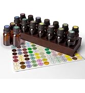 Essential Oil Storage Box Wooden Essential Oils Display Organizer 14 Slots Stand Holder for 5 to ...
