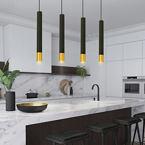Luces LED modernas cilíndricas y lámparas de techo colgantes de aluminio para salón 5