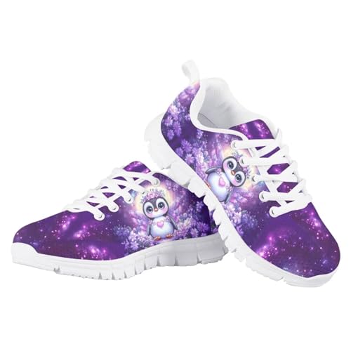 Doojoayie School Tennis Shoes for Girls Running Shoes Animal Pattern Casual Sneakers4