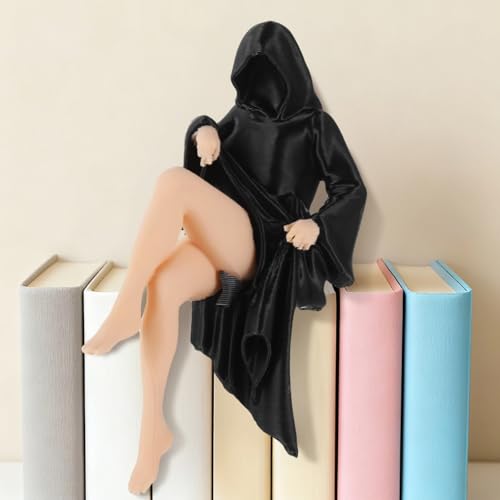 OMISTAR Gothic Resin Woman Statue, 3.9in Bookshelf Decor