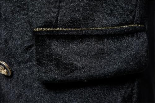 Men's Gold Edge Suits Double Breasted Sets Evening Dress Jacket and Pants Wedding Clothing3