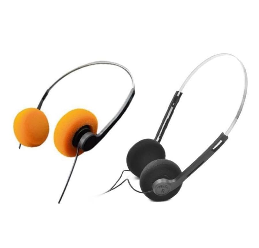 WLngtv 2 Pcs Retro On Ear Headphones, Wired Stereo...