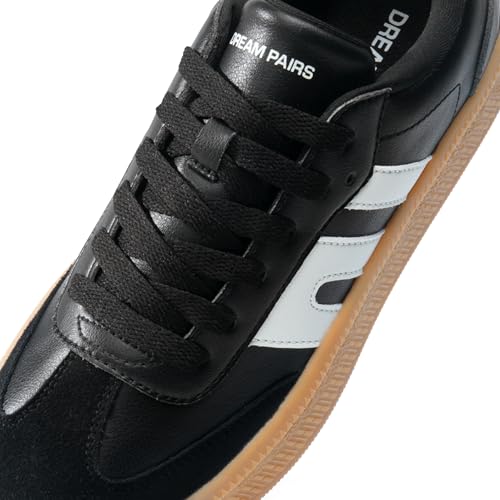 DREAM PAIRS Women's Tennis Sneakers Walking Casual Lace-Up Footwear Comfortable Fashion Sneakers Shoes,Size 8.5,Black,DWUMFN2546