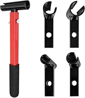 Türscharnier-Einstellwerkzeug-Set aus Kohlenstoffstahl mit 4 Größen (15/18/21/25mm), Standhahnschlüssel, Standhahnmutterschlüssel, für das Einstellen von Türscharnieren