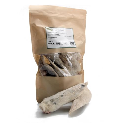 Produktbild von Masterfeed Trockenbarf Lammohren mit Fell - 150 g