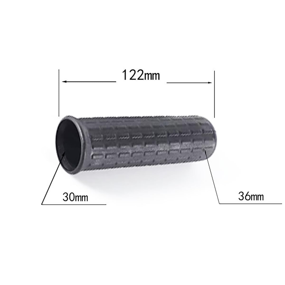 Poignée Confort Jardinage SPORTARC Poignées De Brouette Anti-Dérapantes - Lot De 2, Diamètre Intérieur 30mm, Longueur 122mm Poignée Brouette Rotative