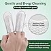 LANBEIDE Updated Larger Pet Teeth Cleaning Wipes for Dogs & Cats, Dog Dental Wipes No-Rinse Dog Finger Toothbrush for Reducing Plaque & Tartar, Breath Freshener Dental and Gum Care Pet Wipes 50 Counts