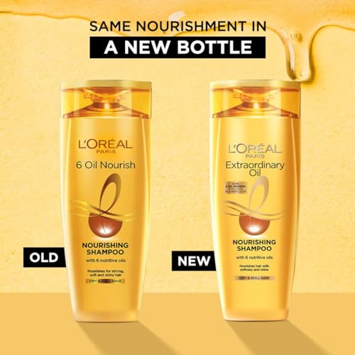 Image of L'Oreal Paris Extraordinary Oil Nourishing Shampoo for Dry & Dull Hair (180ml) + Extraordinary Oil Nourishing Conditioner for Dry & Dull Hair (180ml) (2 ITEM IN SET)