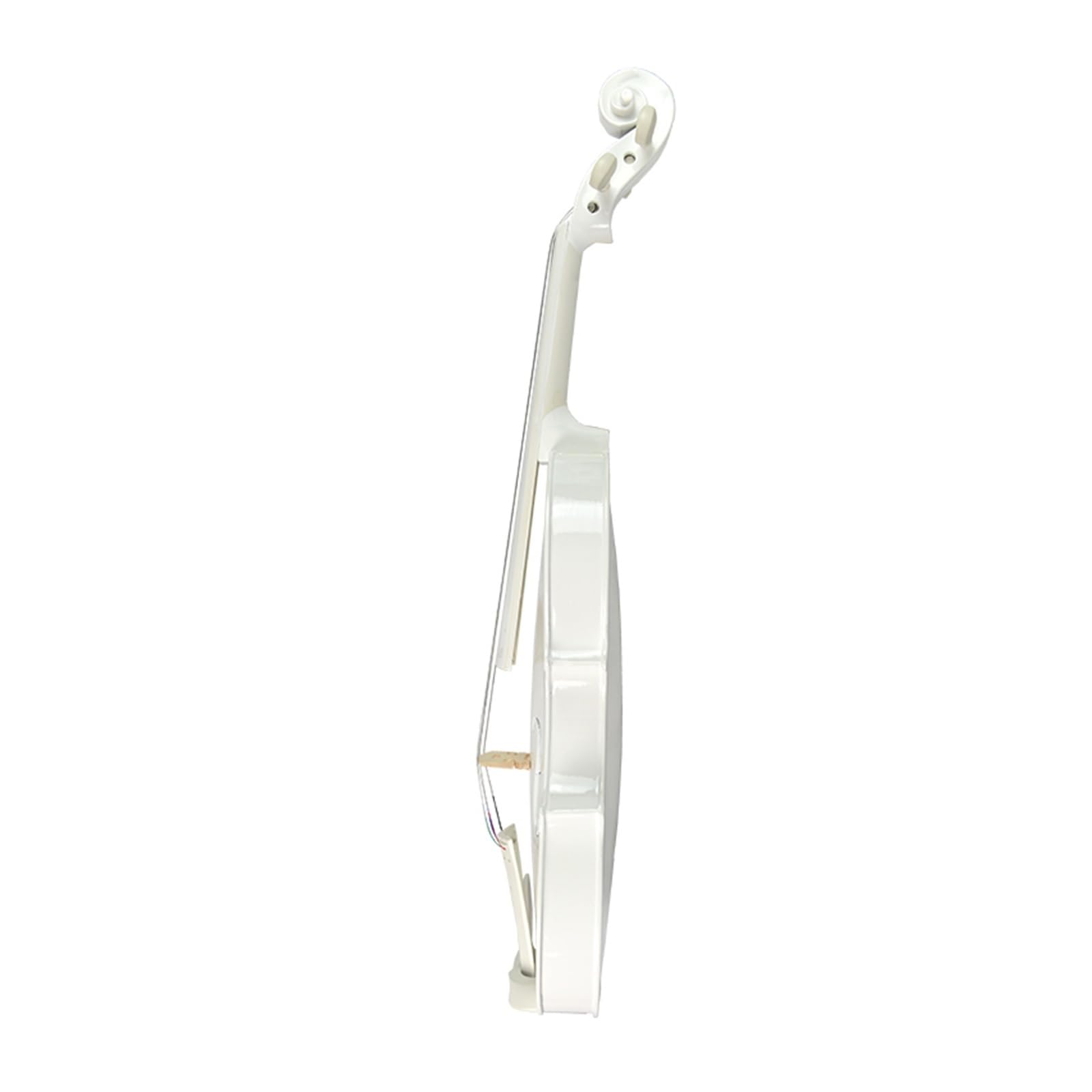 Violines Violín Blanco 4/4 para Estudiantes, Violín De Tamaño Completo para Principiantes, Estuche De Violín Ligero Y Delgado, Kit De Puente De Cuerda para Arco De Madera De Brasil