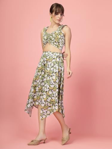 Image of OOMPH! Long Skirts for Women with Handkerchief Hem