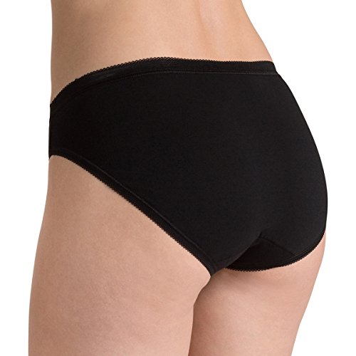 Culotte Sloggi Basic+ Tai lot de 4 slips noirs en coton extensible taille 42 - 2
