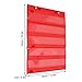 Magnetic Pocket Chart Table Top Pocket Chart, Mini Pocket Chart Organizer for School Activities Transparent Pockets Schedule Homeschool Learning (Red)