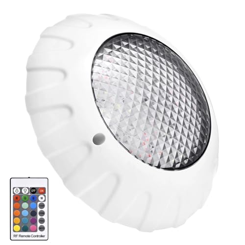 Purewtsry Éclairage Piscine | avec Télécommande 38W 12V CA 3000LM,Projecteurs LED subaquatiques Multicolores,Douche Fontaine Jardin Mare Bain Intérieur