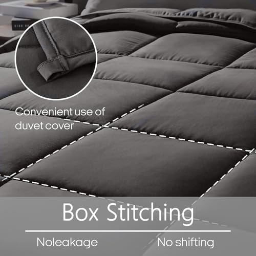 Image of ZonLi Cooling Weighted Blanket for Hot Sleepers, Rayon from Bamboo Viscose, Natural, Breathable Weighted Blanket for Adults Queen Size 80 inchx87 inch 20lbs, Grey