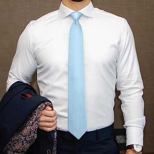 Image of boxed-gifts Umo Lorenzo Mens Zipper Ties Solid Color Pre Tied Polyester Neckties for Men and Women
