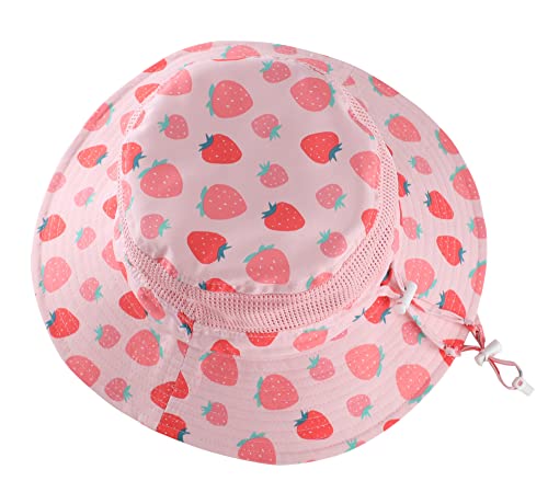 Image of Home Prefer UPF50+ Wide Brim Sun Hat Boys Girls Sun Protection Hat Zoo Beach Swim Safari Bucket Hat for Baby Toddler Kid